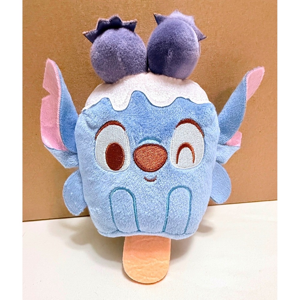 Disney Munchlings‎ Stitch Plush Kids Small Blue Excellent Blueberry Popsicle